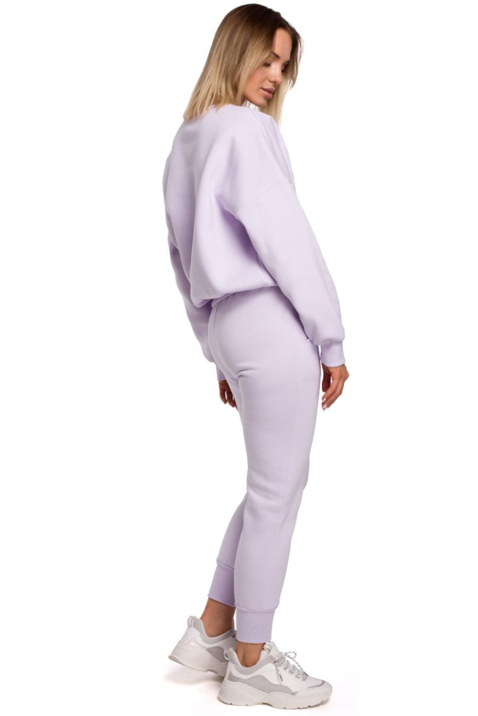 Spodnie Damskie - Dresowe - liliowe